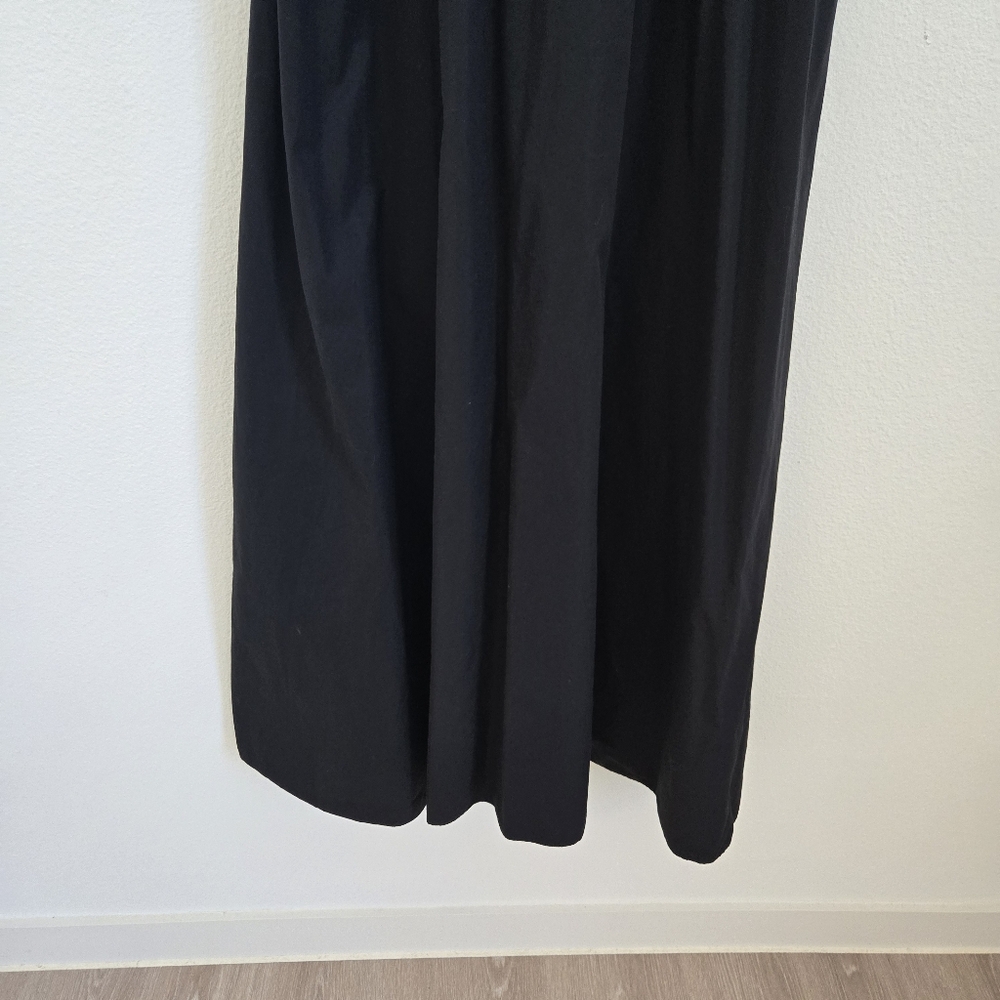 Veronique Leroy V-Neck Long Black Minimalist quiet luxury dress pockets size XXS - Picture 9 of 12